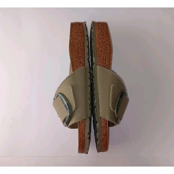 NEW Birkenstock Women's Madrid Vegan Big Buckle Open Toe Textile Slide Sandals 8 - Picture 9 of 11